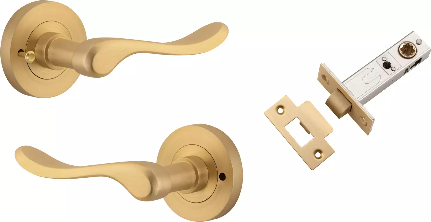 Stirling Lever - Round Rose Integrated Privacy Set - BB