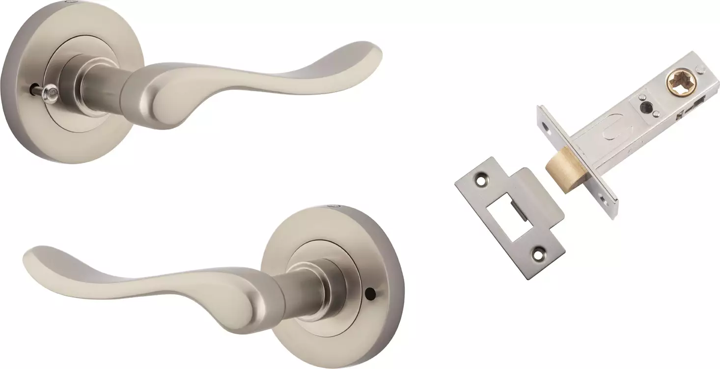 Stirling Lever - Round Rose Integrated Privacy Set - SN