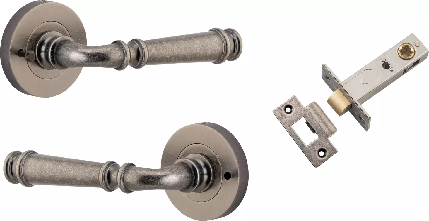 Verona Lever - Round Rose Integrated Privacy Set - DN