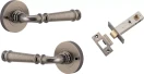 Verona Lever - Round Rose Integrated Privacy Set - DN