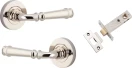 Verona Lever - Round Rose Integrated Privacy Set - PN