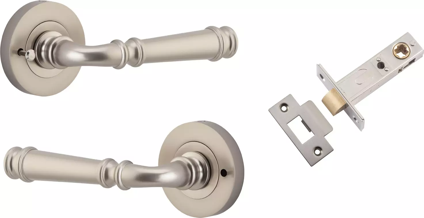 Verona Lever - Round Rose Integrated Privacy Set - SN