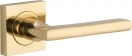 Baltimore Lever - Square Rose Handle Set - PB