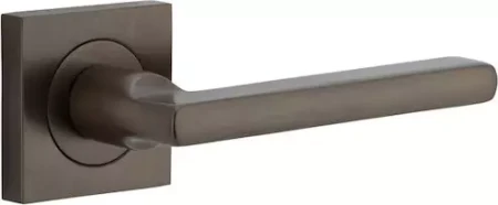 Baltimore Lever - Square Rose Handle Set - SB