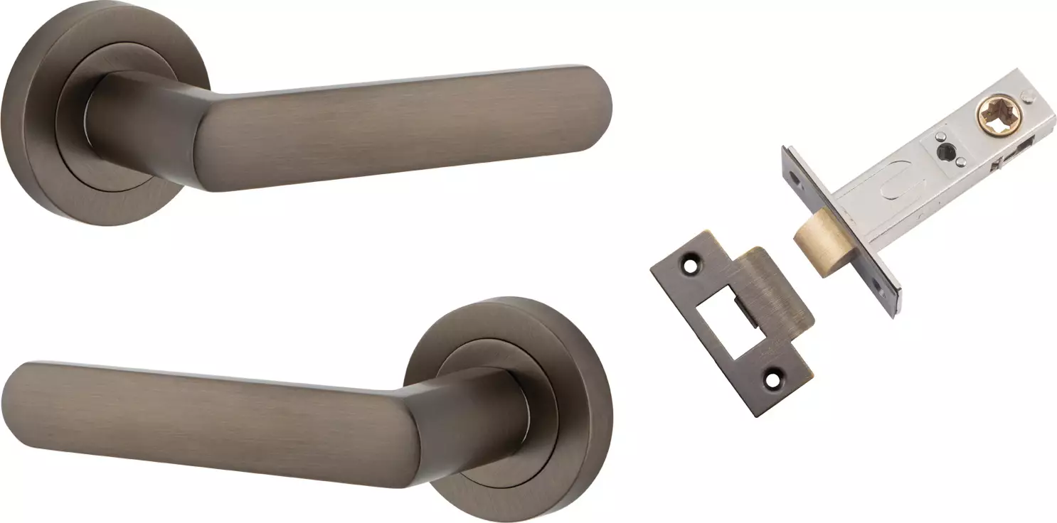 Osaka Lever - Round Rose Passage Set - SB