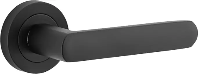 Osaka Lever - Round Rose Handle Set - MB