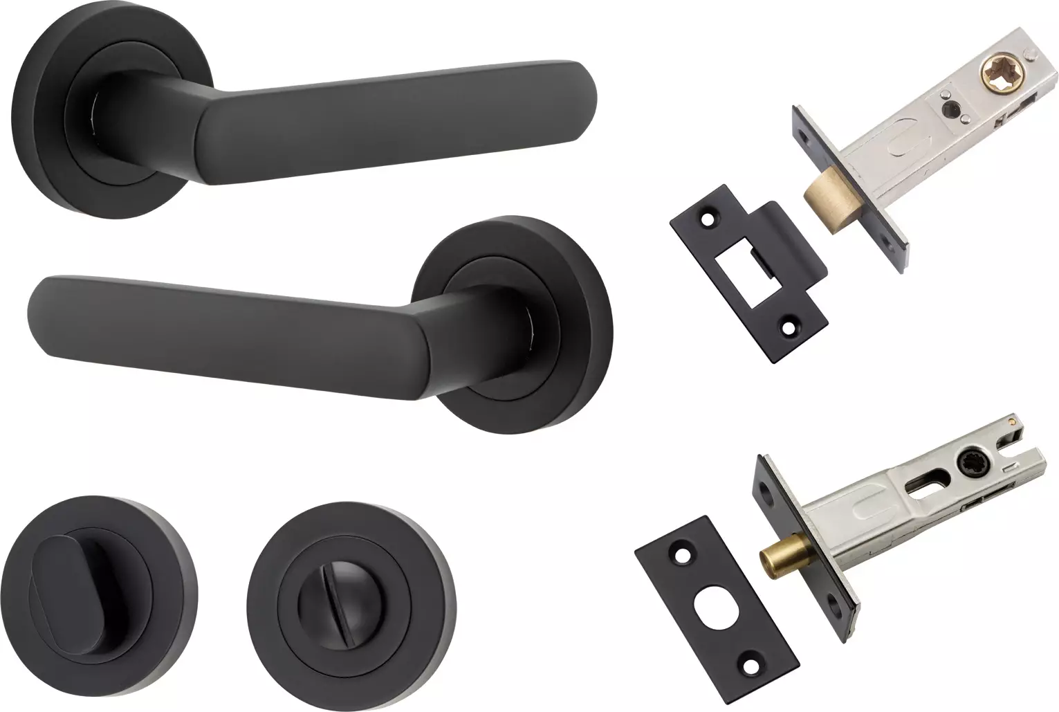 Osaka Lever - Round Rose Privacy Set - MB