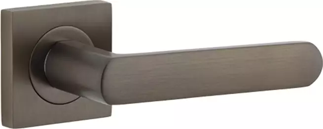 Osaka Lever - Square Rose Handle Set - SB
