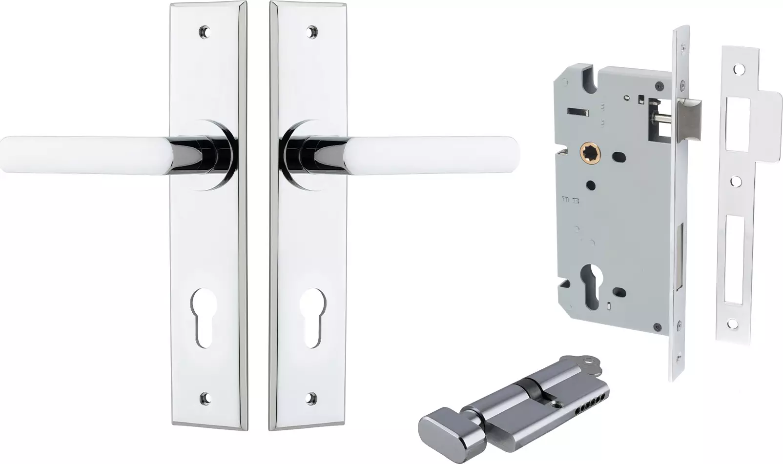 Osaka Lever - Chamfered Entrance Set - Key / Turn - CP