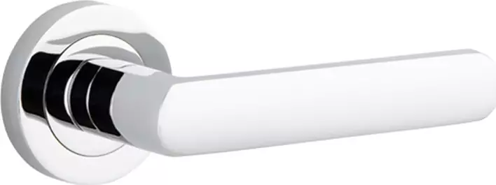 Osaka Lever - Round Rose Handle Set - CP