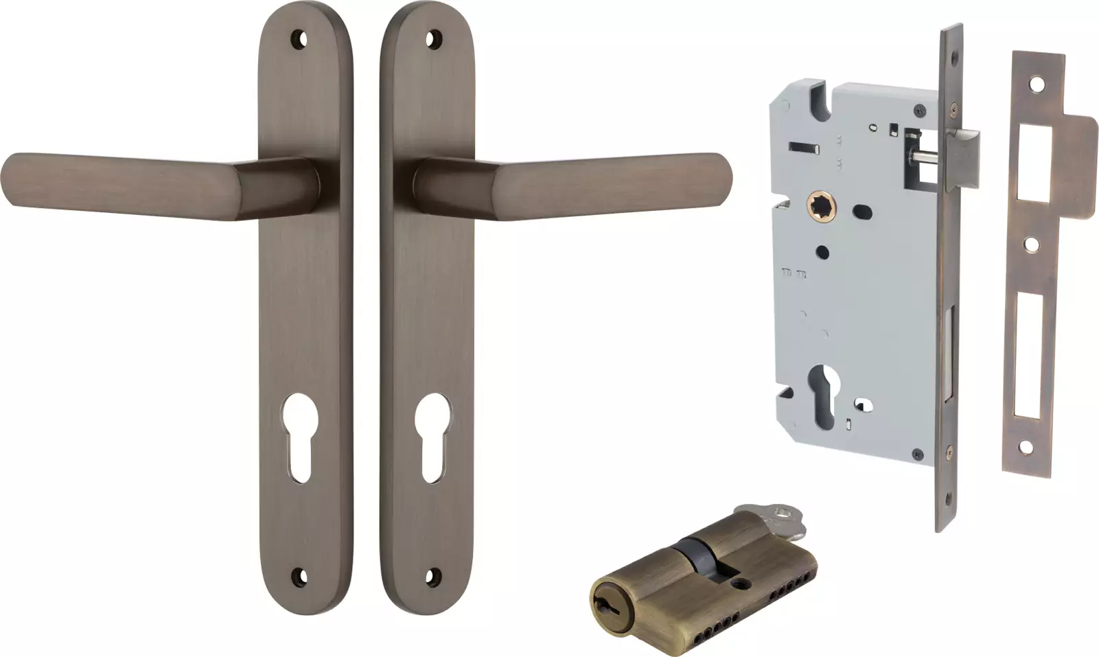 Osaka Lever - Oval Entrance Set - Key / Key - SB