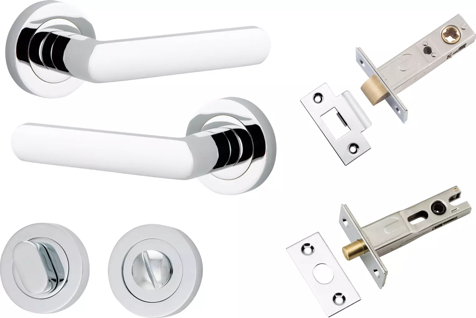 Osaka Lever - Round Rose Privacy Set - CP