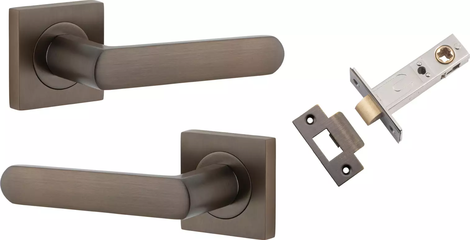 Osaka Lever - Square Rose Passage Set - SB