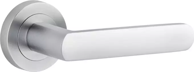 Osaka Lever - Round Rose Handle Set - SC