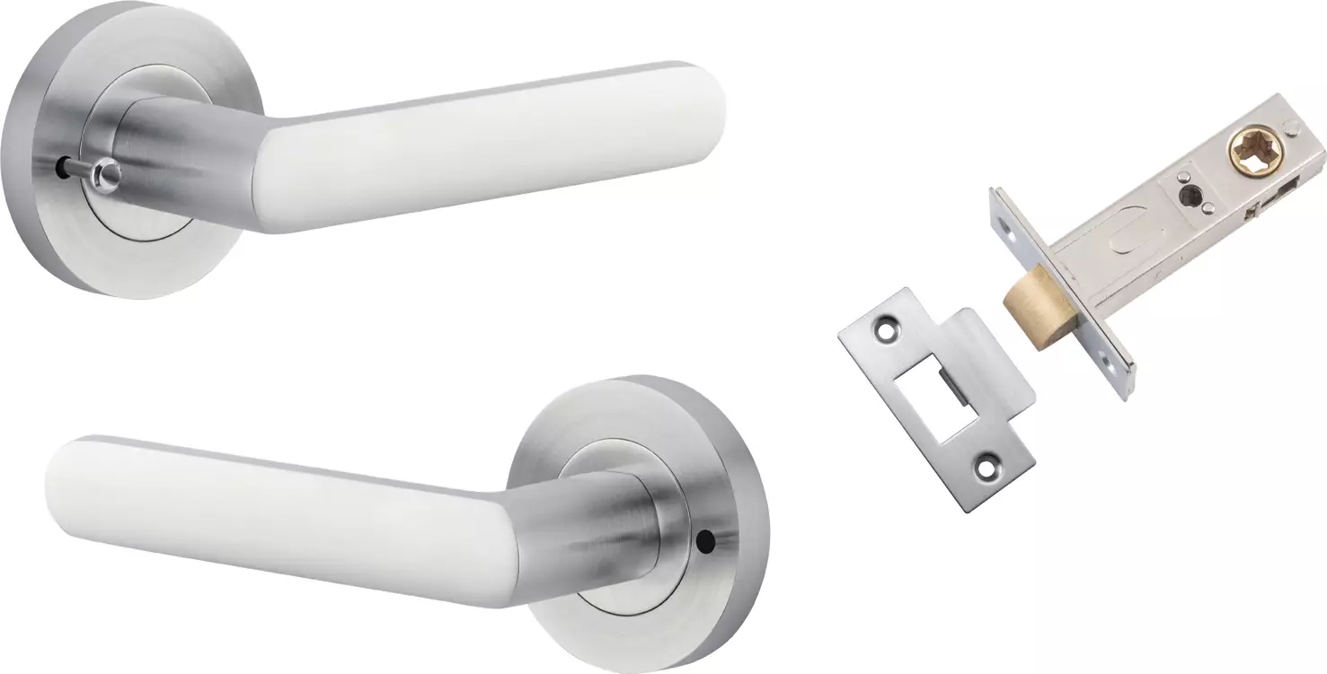 Osaka Lever - Round Rose Integrated Privacy Set - SC