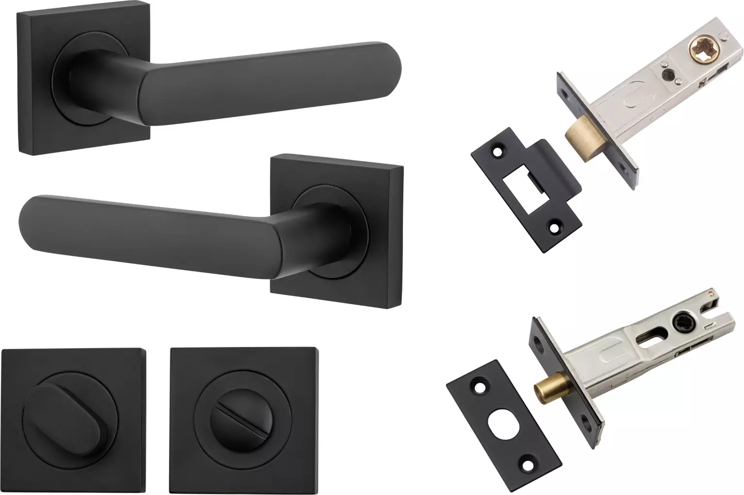 Osaka Lever - Square Rose Privacy Set - MB