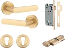 Osaka Lever - Round Rose Entrance Set - Key / Turn - BB
