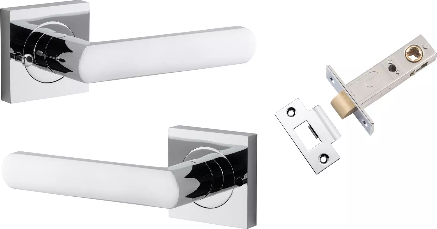Osaka Lever - Square Rose Integrated Privacy Set - CP