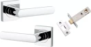Osaka Lever - Square Rose Passage Set - CP