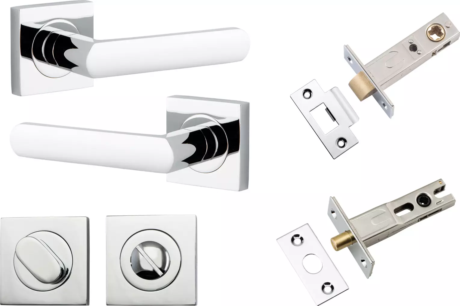 Osaka Lever - Square Rose Privacy Set - CP