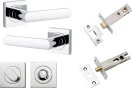 Osaka Lever - Square Rose Privacy Set - CP
