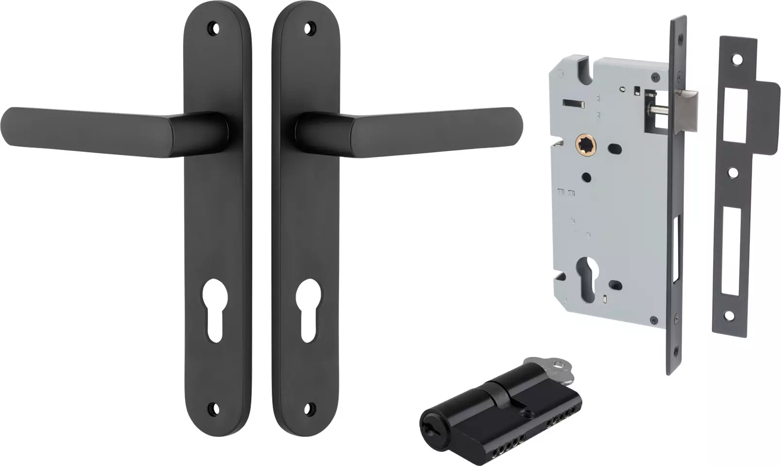 Osaka Lever - Oval Entrance Set - Key / Key - MB