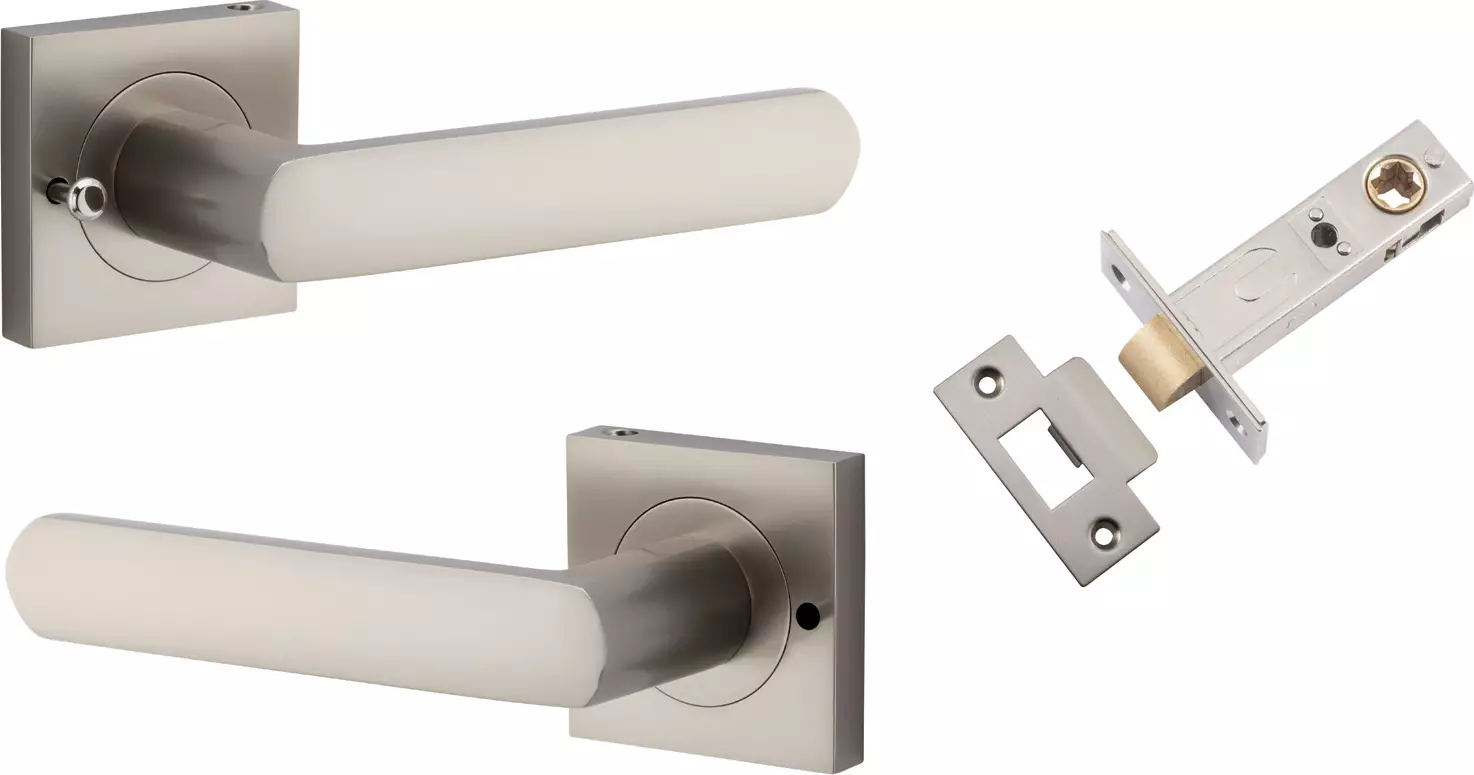 Osaka Lever - Square Rose Integrated Privacy Set - SN