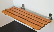 Folding Shower Seats - Rimu / White / SS