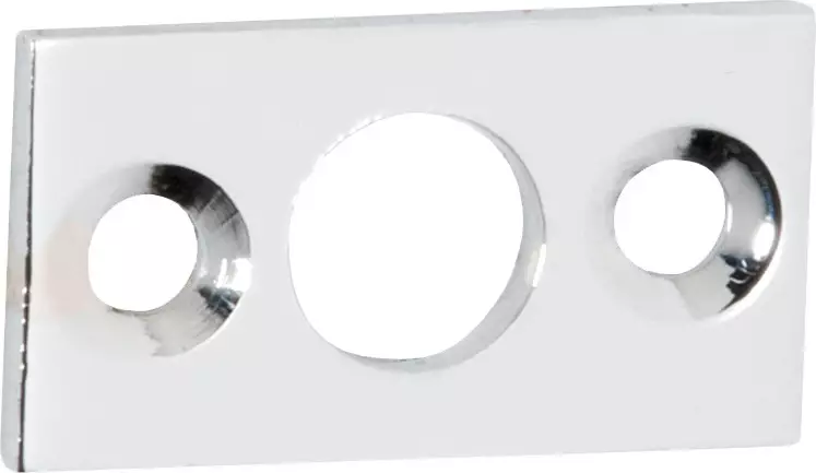 Barrel Bolt 25 x 13mm Flat Plate Keeper - CP