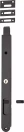 Locking Flush Bolt - 300 mm - MB