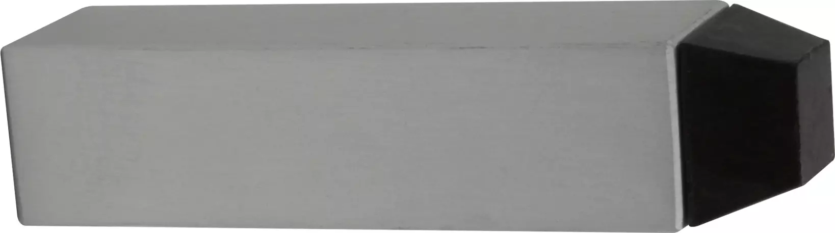 80mm Square Doorstop Skirting Mount - BN