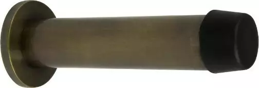 85mm Doorstop Concealed Wall / Skirting Fix - Brass