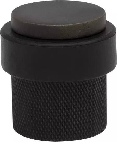 38mm Floor Mount Doorstop - Diamond Knurl - DRB