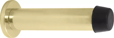 85mm Doorstop Concealed Skirting Fix - Brass - PB