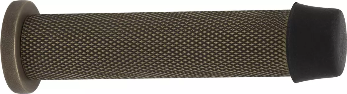 85mm Skirting Doorstop Slimline - Diamond Knurl - RB