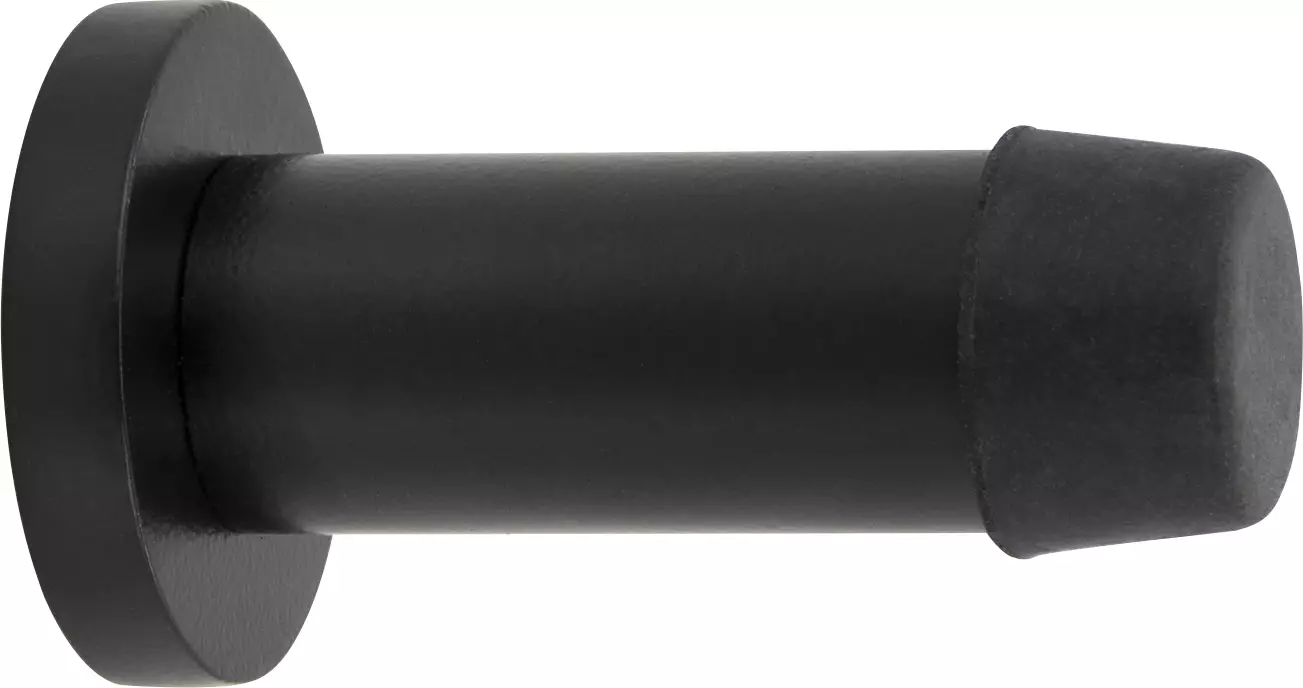 50mm Doorstop Skirting Concealed Fix - BLK