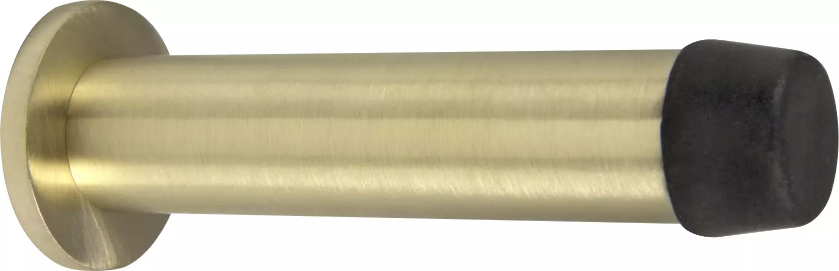 85mm Doorstop Concealed Skirting Fix - Brass - USB