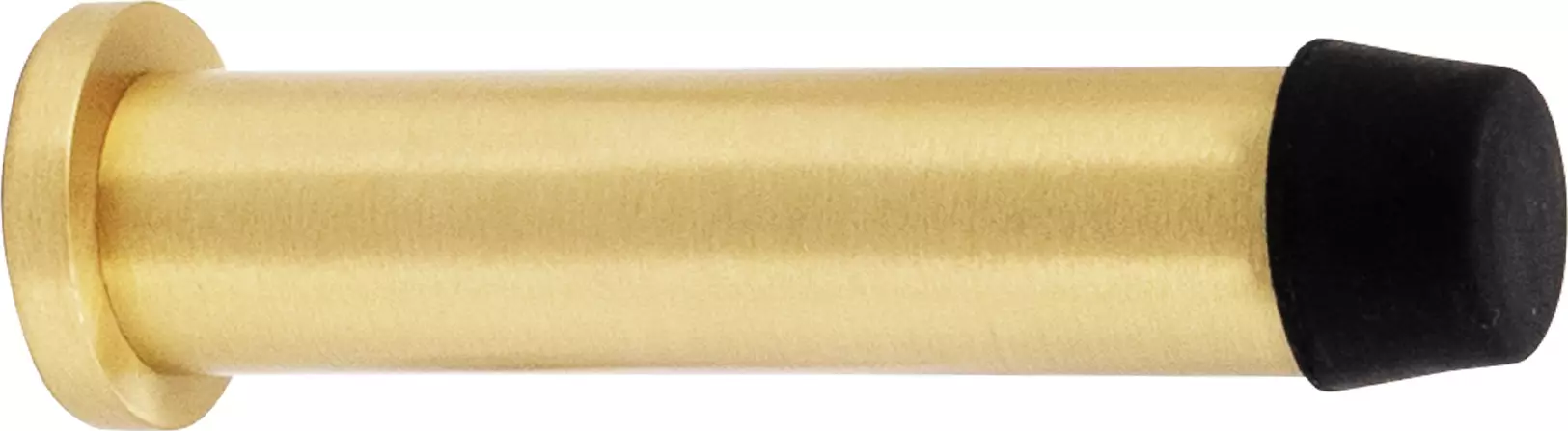 85mm Skirting Doorstop Slimline - Brass - MSB