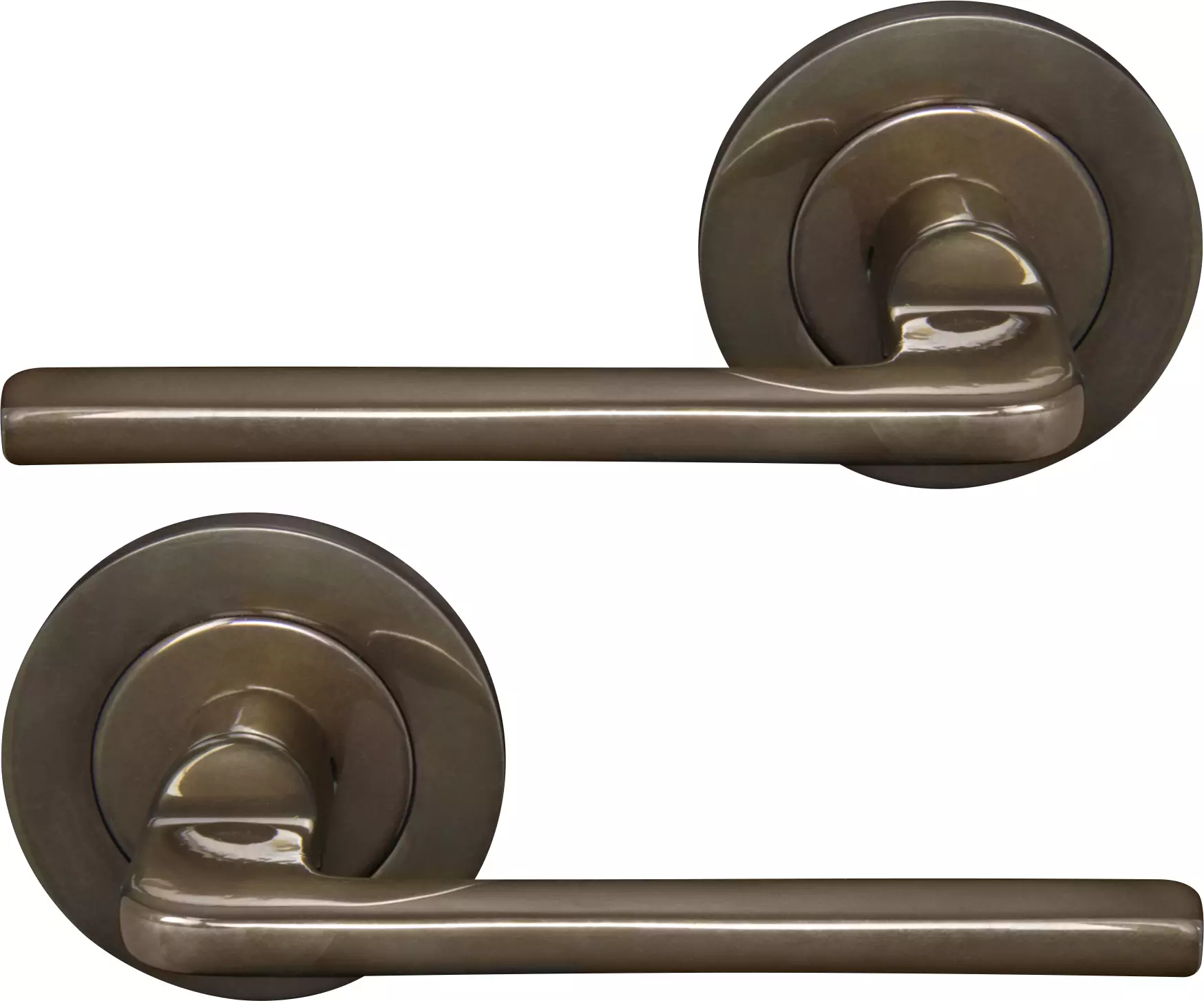 Chalet 64mm Large Rose Lever Set - AB
