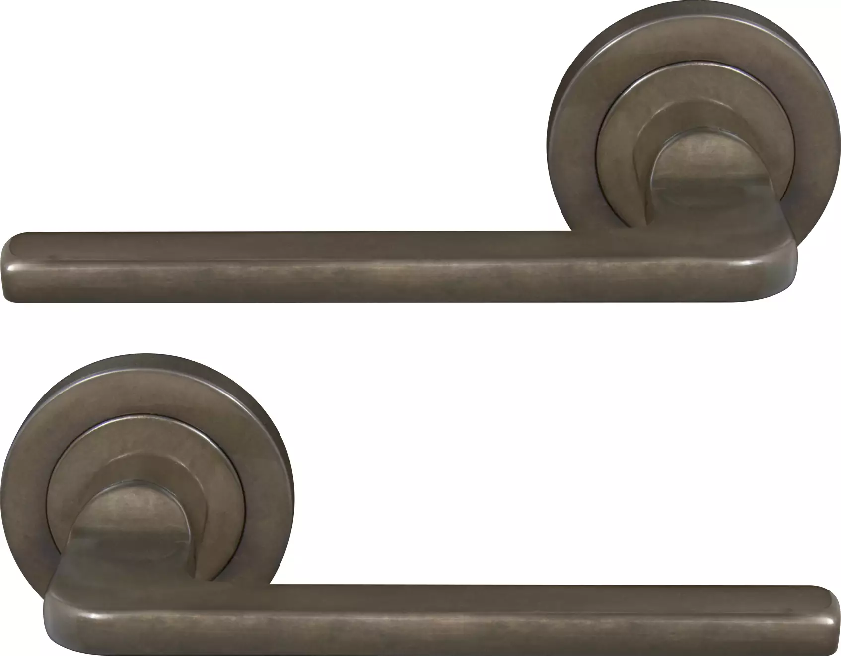 Chalet 52mm Round Rose Lever Set - AB