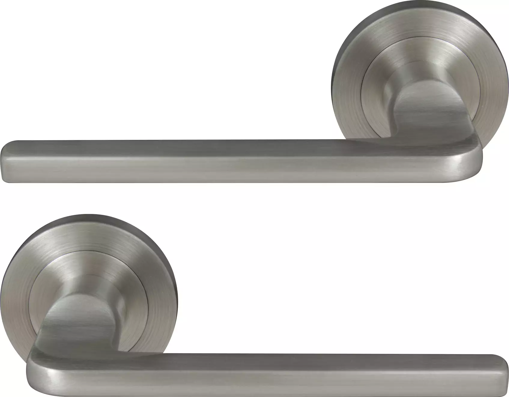 Chalet 52mm Round Rose Lever Set - BN