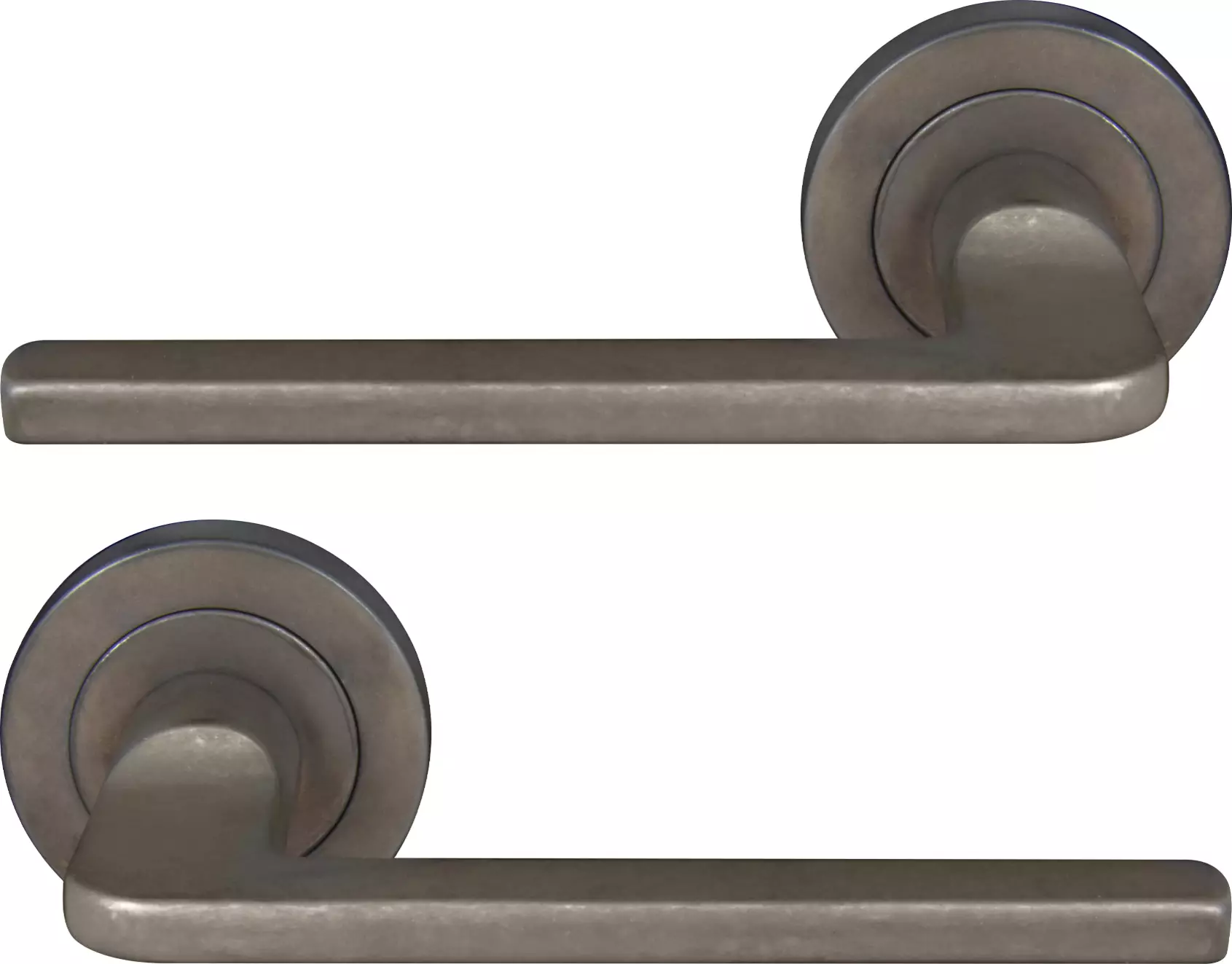 Chalet 52mm Round Rose Lever Set - NB