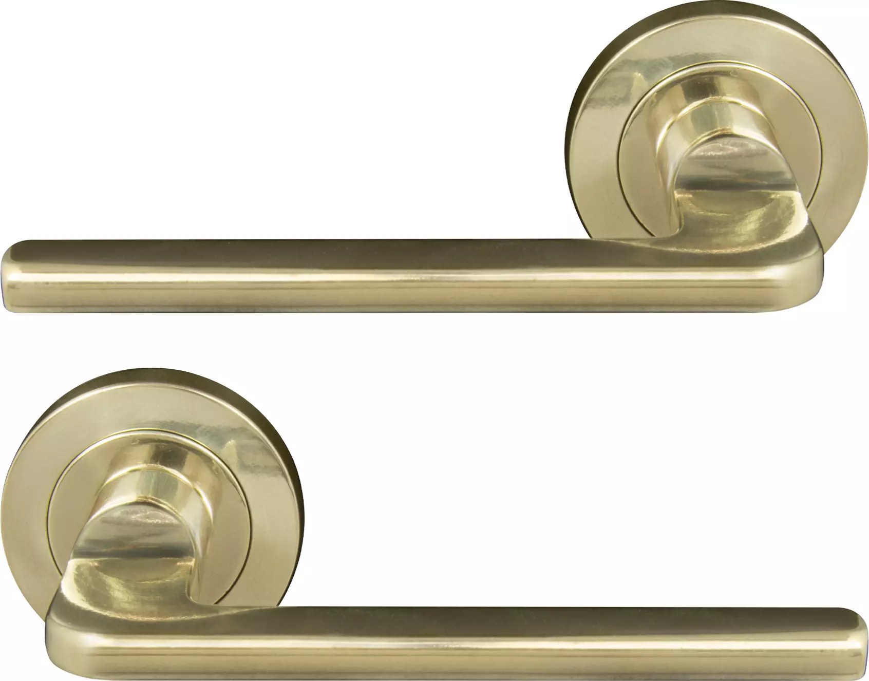 Chalet 52mm Round Rose Lever Set - PB