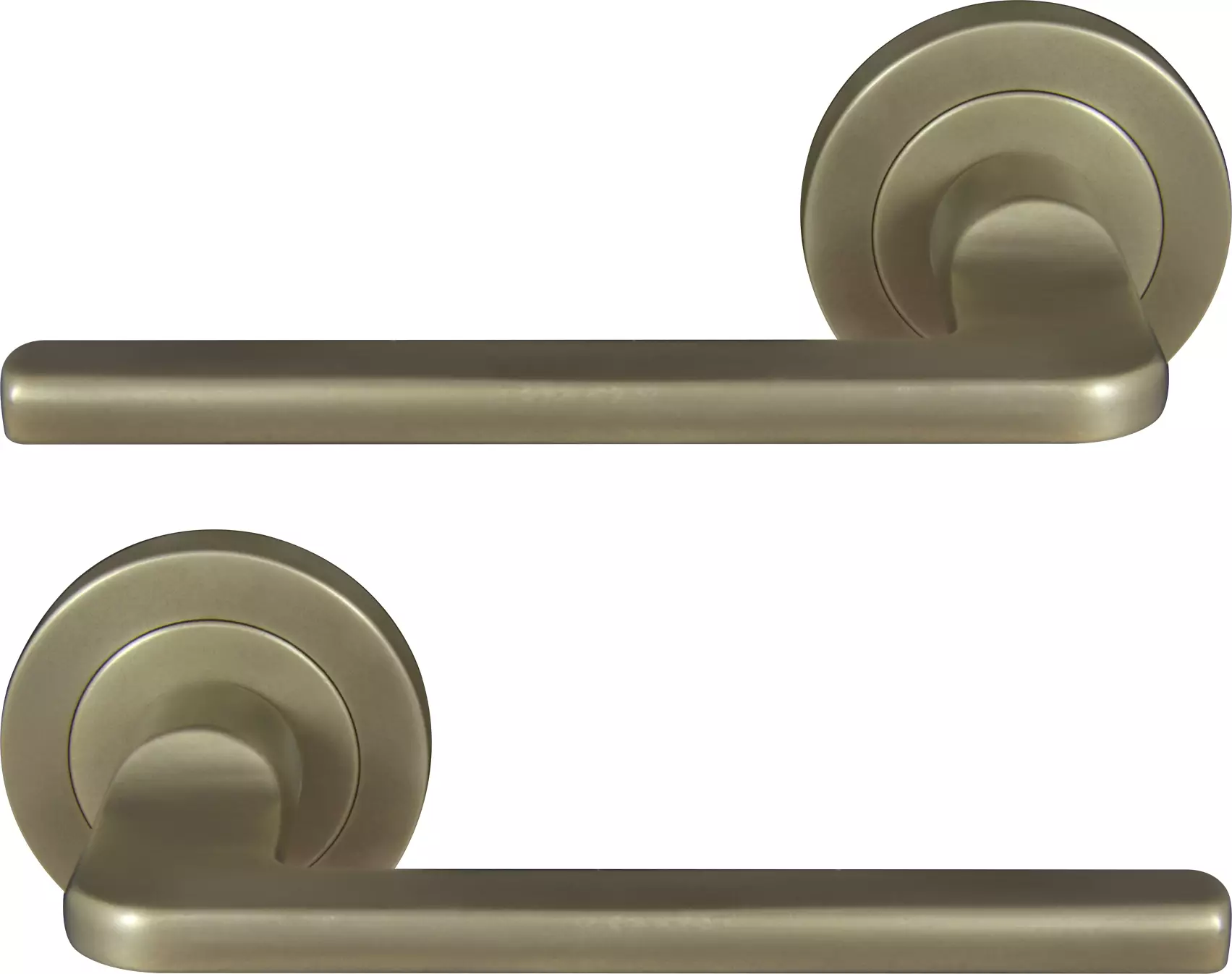 Chalet 52mm Round Rose Lever Set - RB