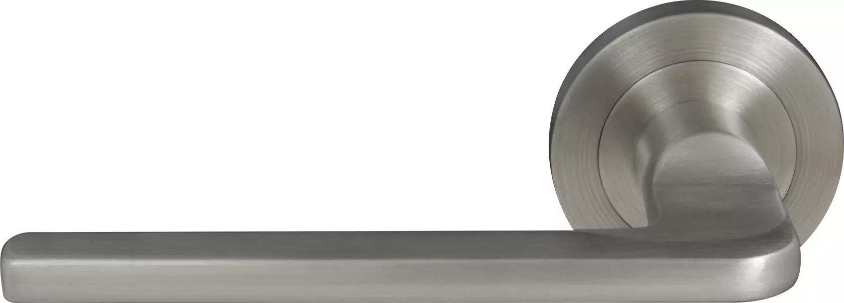 Chalet Round Rose Dummy Lever - BN