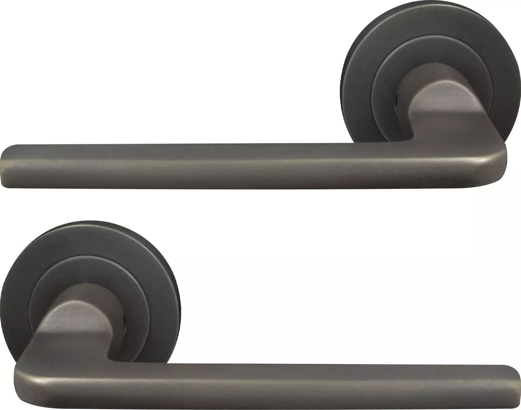 Chalet 52mm Round Rose Lever Set - DRB