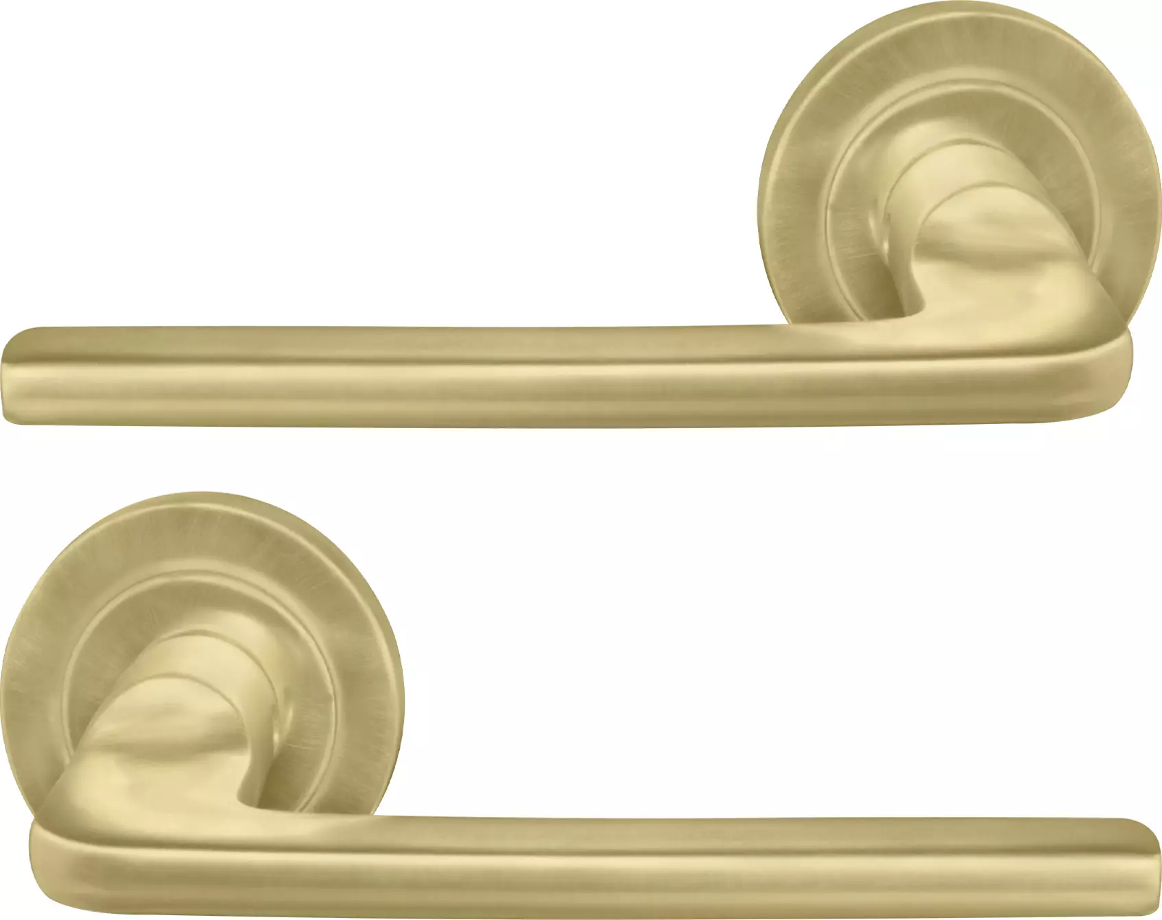 Chalet 52mm Round Rose Lever Set - MSB