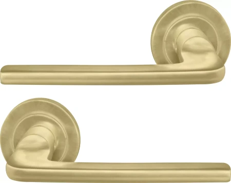 Chalet 52mm Round Rose Lever Set - MSB