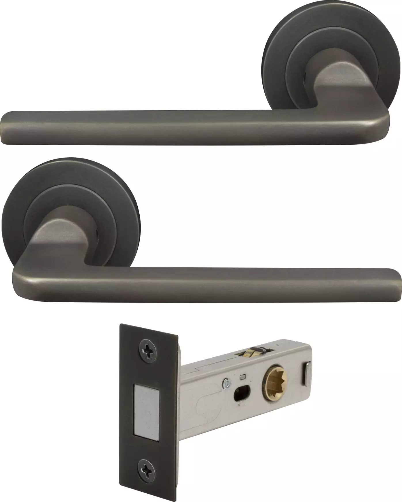 Chalet Round Rose Passage Set - Magn. Latch - DRB