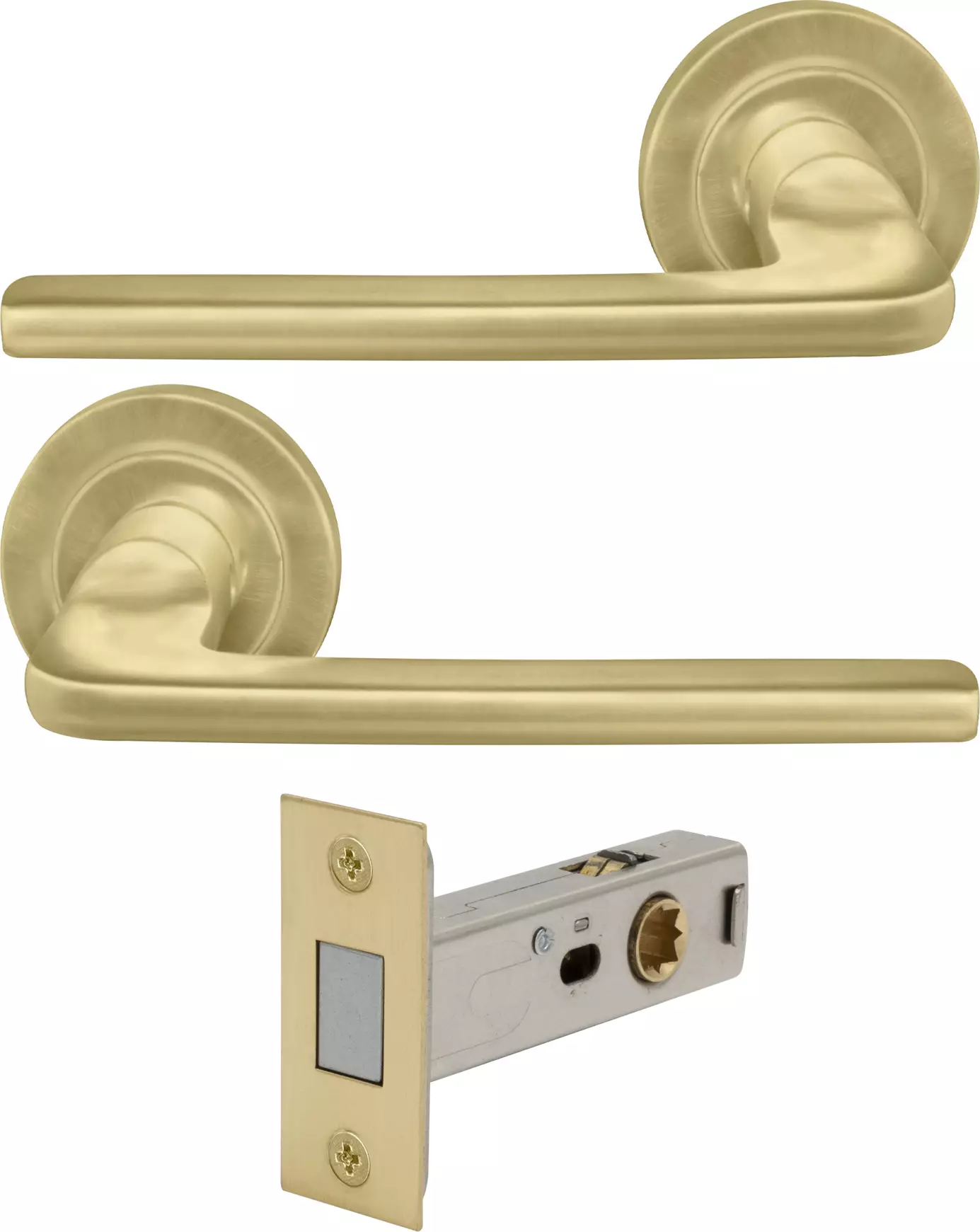 Chalet Round Rose Passage Set - Magn. Latch - MSB